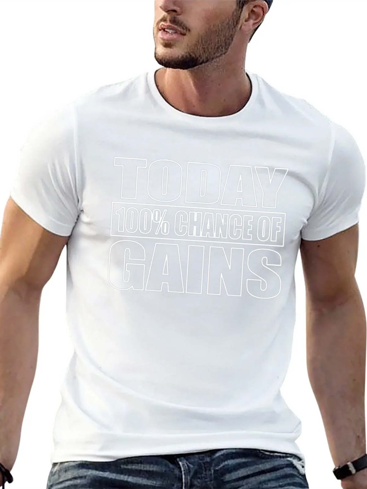 Today Gains T-Shirt - Black