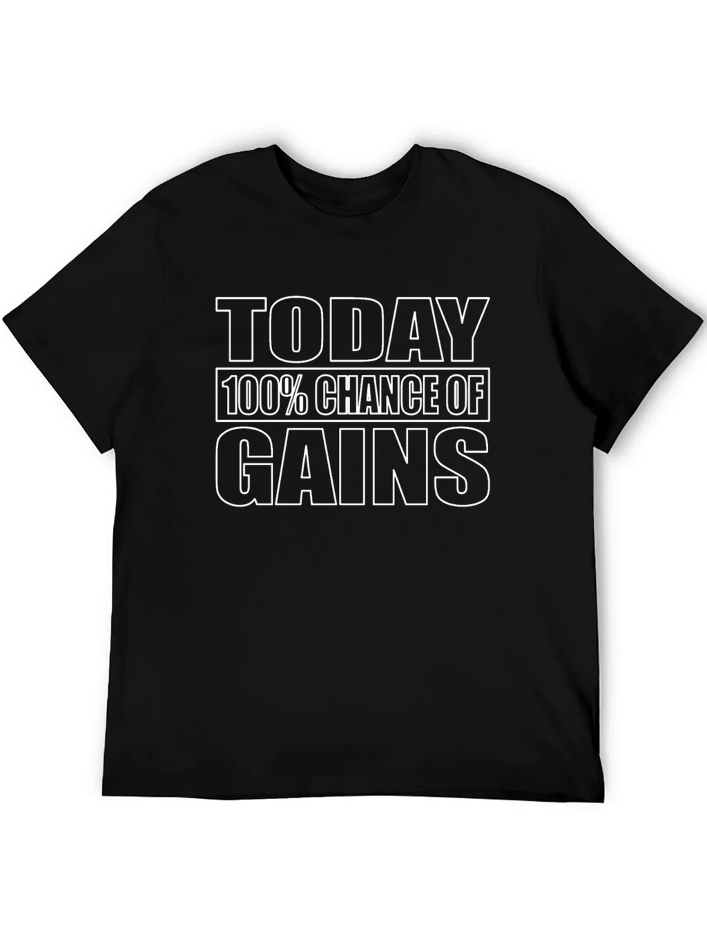 Today Gains T-Shirt - Black