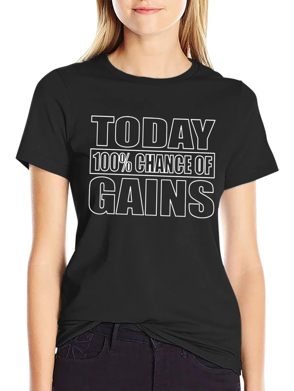 Today Gains T-Shirt - Black