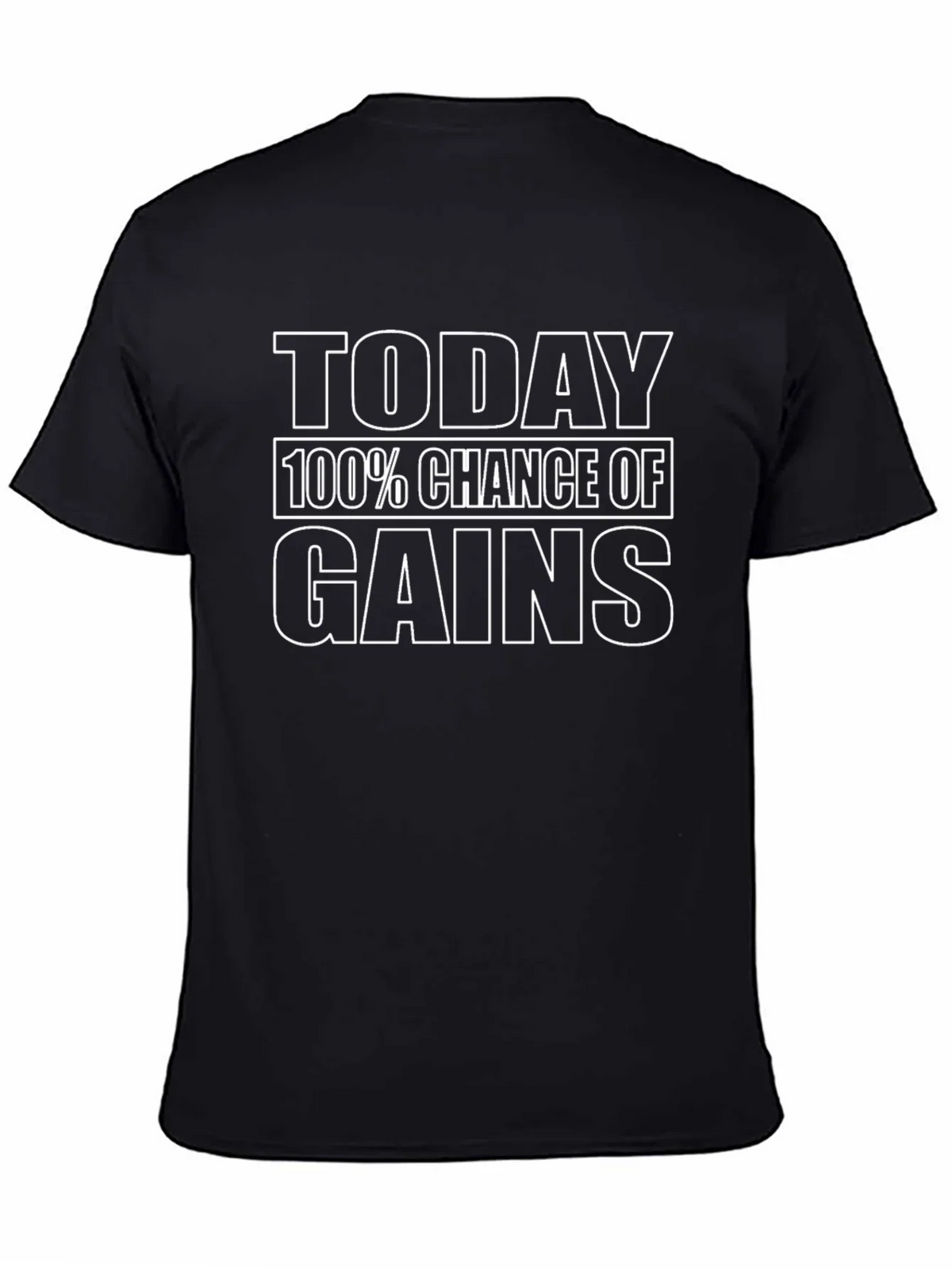 Today Gains T-Shirt - Black