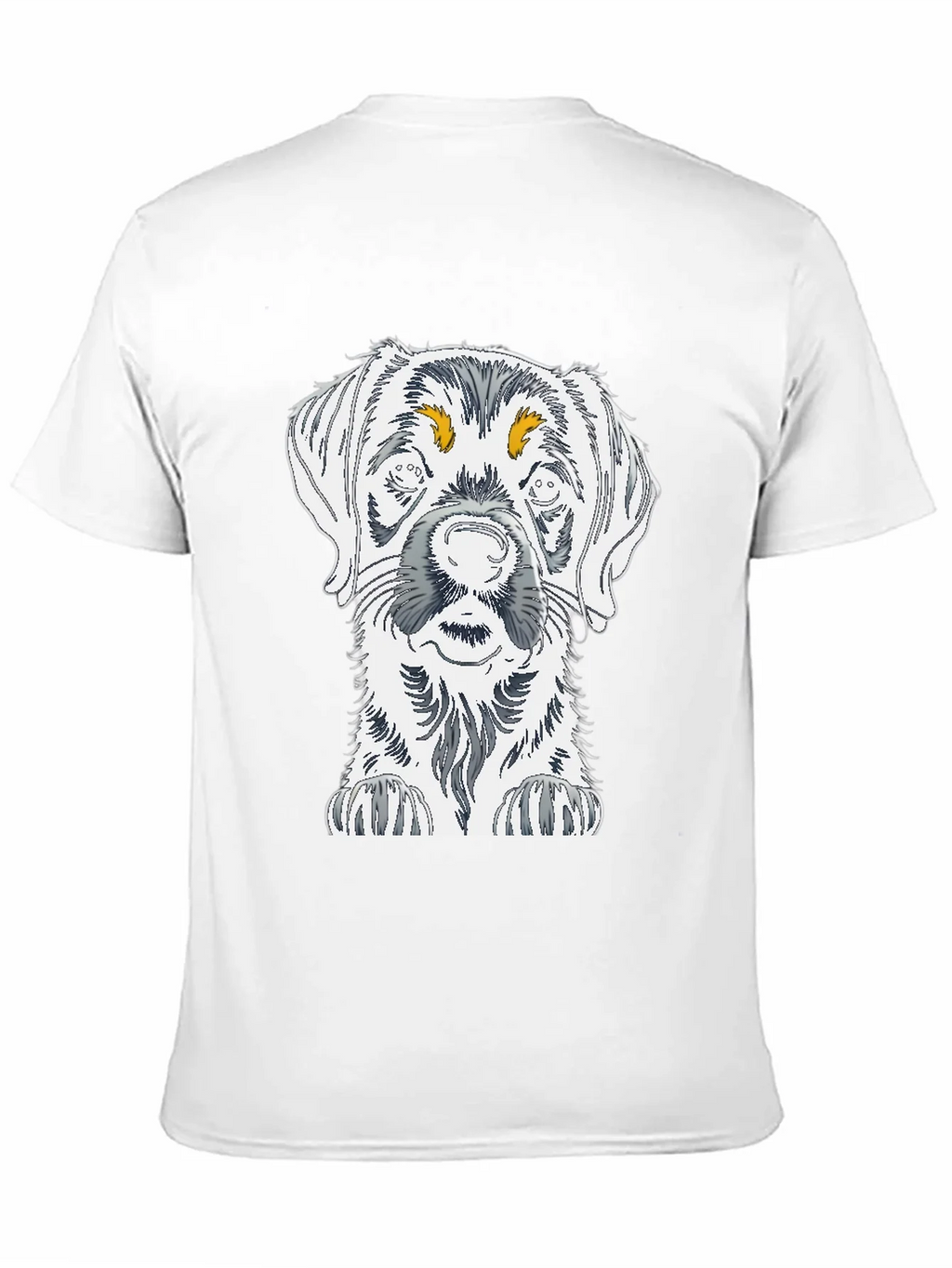 Dog Sketch Graphic Tee - Unisex Cotton T-Shirt