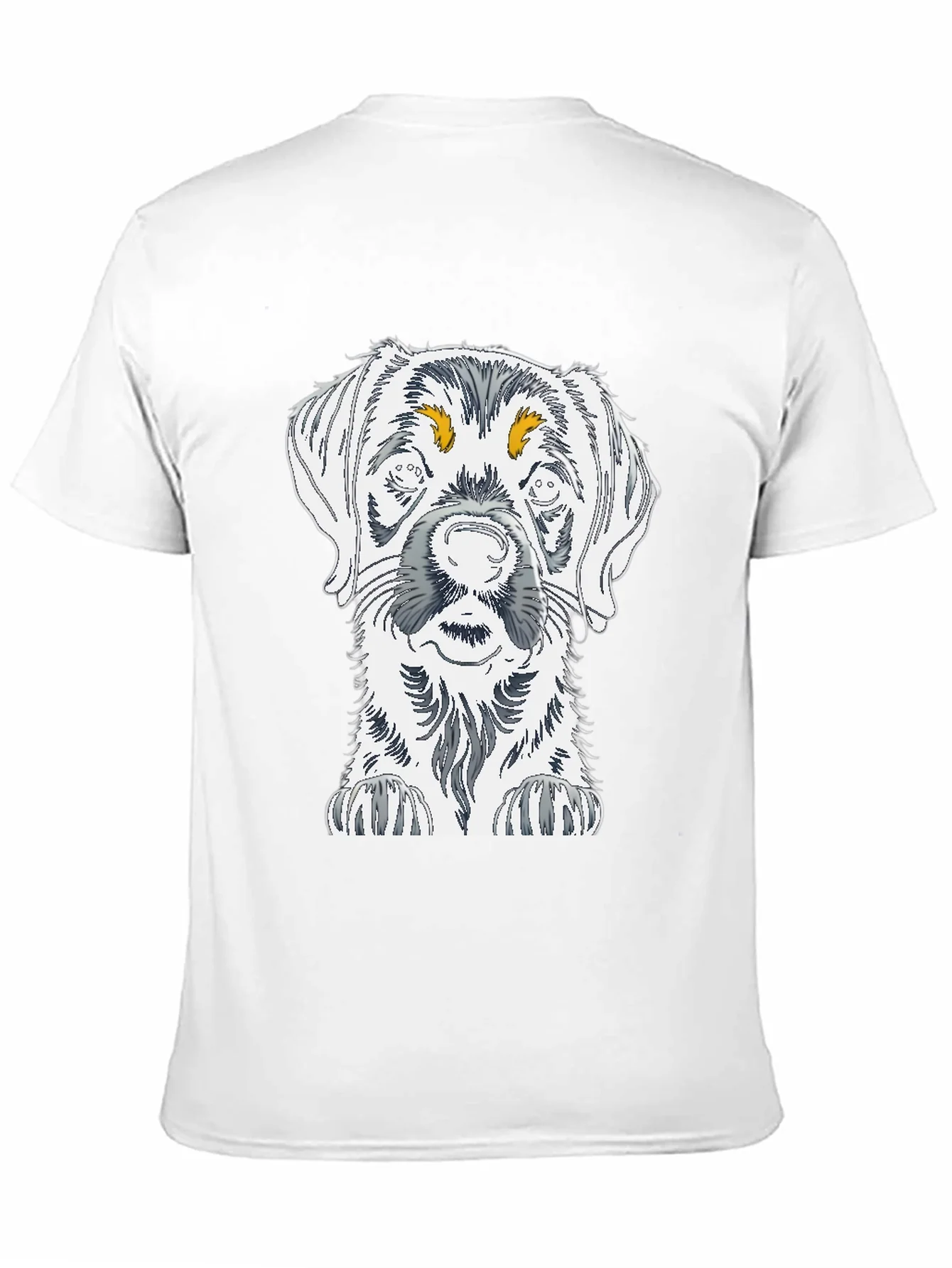 Dog Sketch Graphic Tee - Unisex Cotton T-Shirt