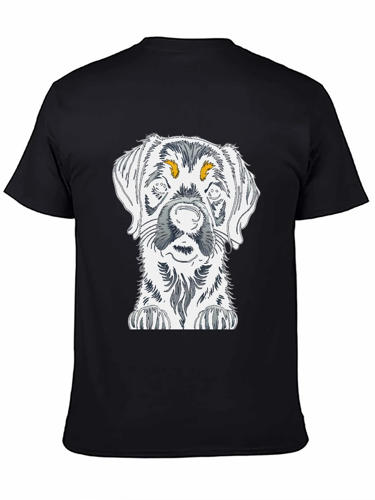 Dog Sketch Graphic Tee - Unisex Cotton T-Shirt