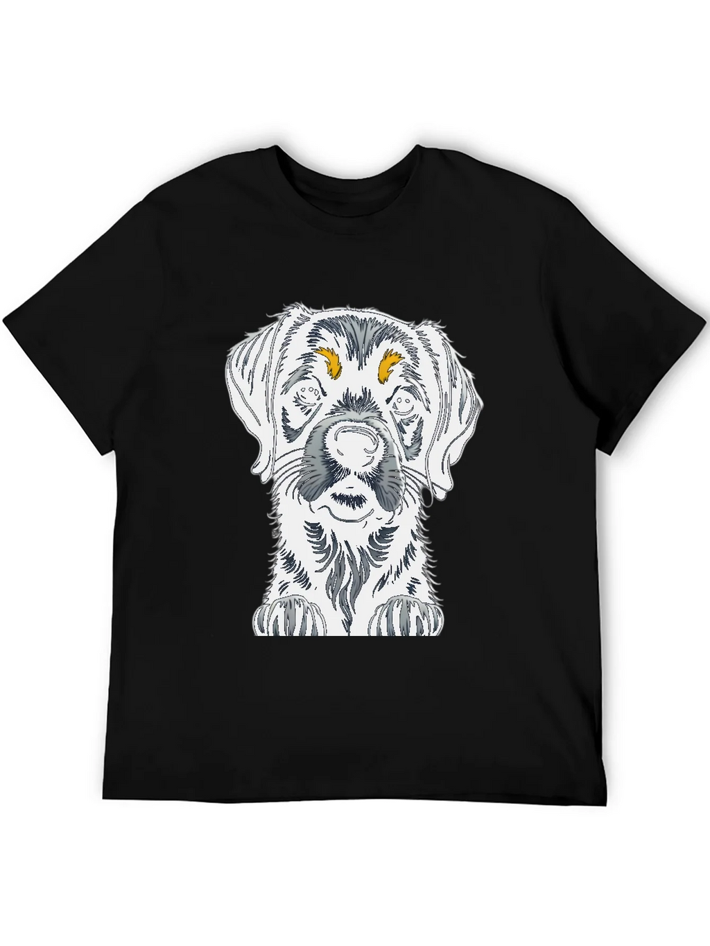 Dog Sketch Graphic Tee - Unisex Cotton T-Shirt
