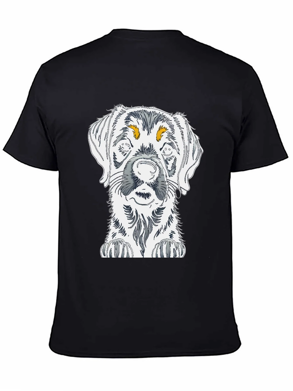 Dog Sketch Graphic Tee - Unisex Cotton T-Shirt