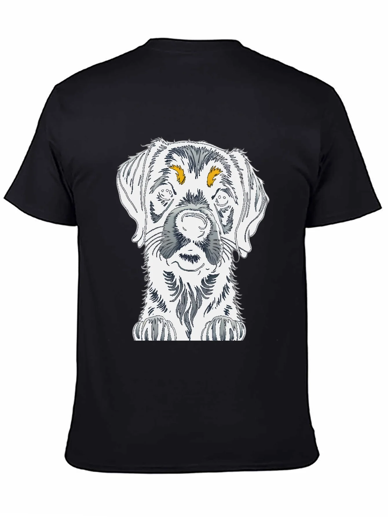 Dog Sketch Graphic Tee - Unisex Cotton T-Shirt