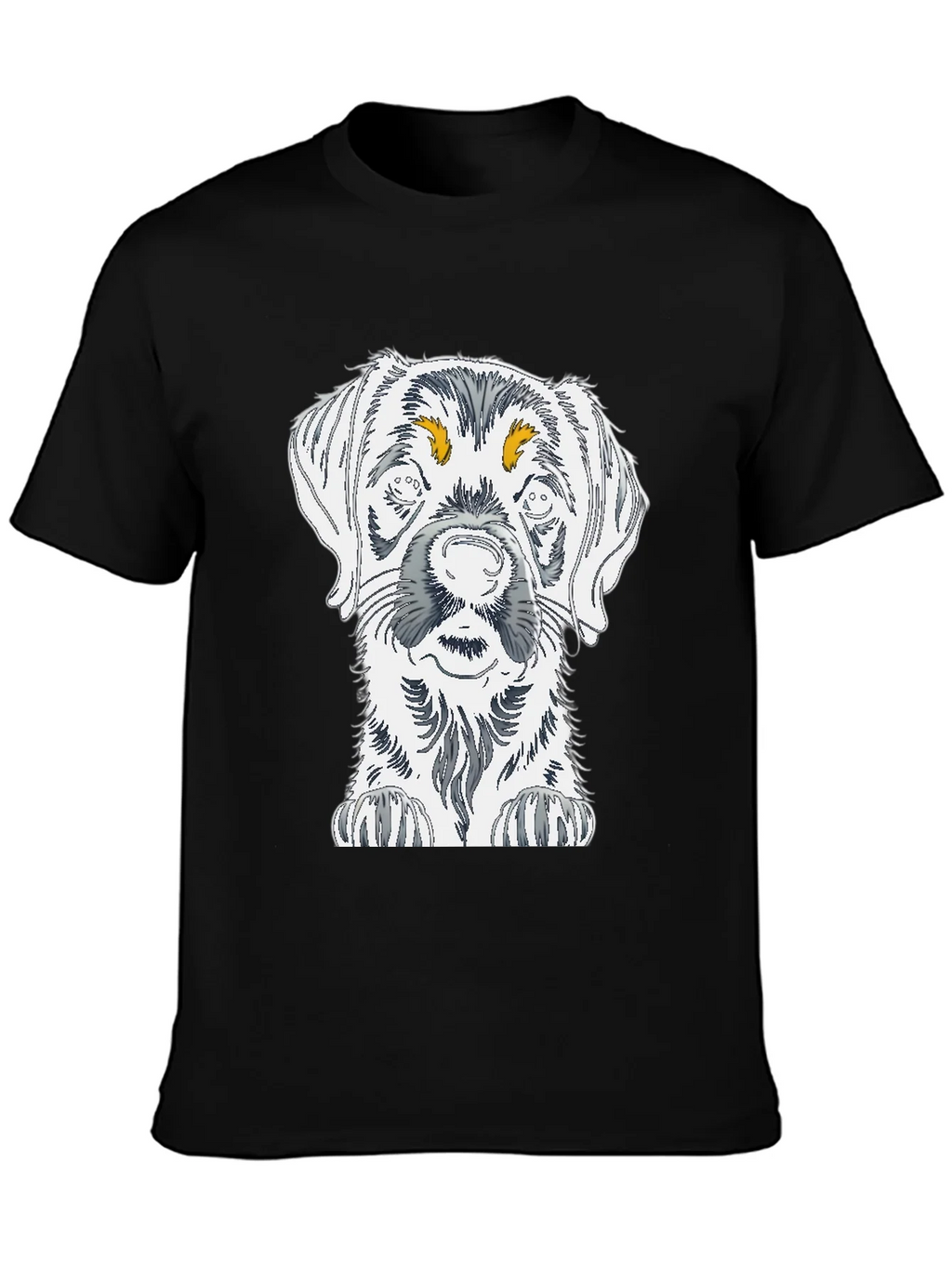 Dog Sketch Graphic Tee - Unisex Cotton T-Shirt