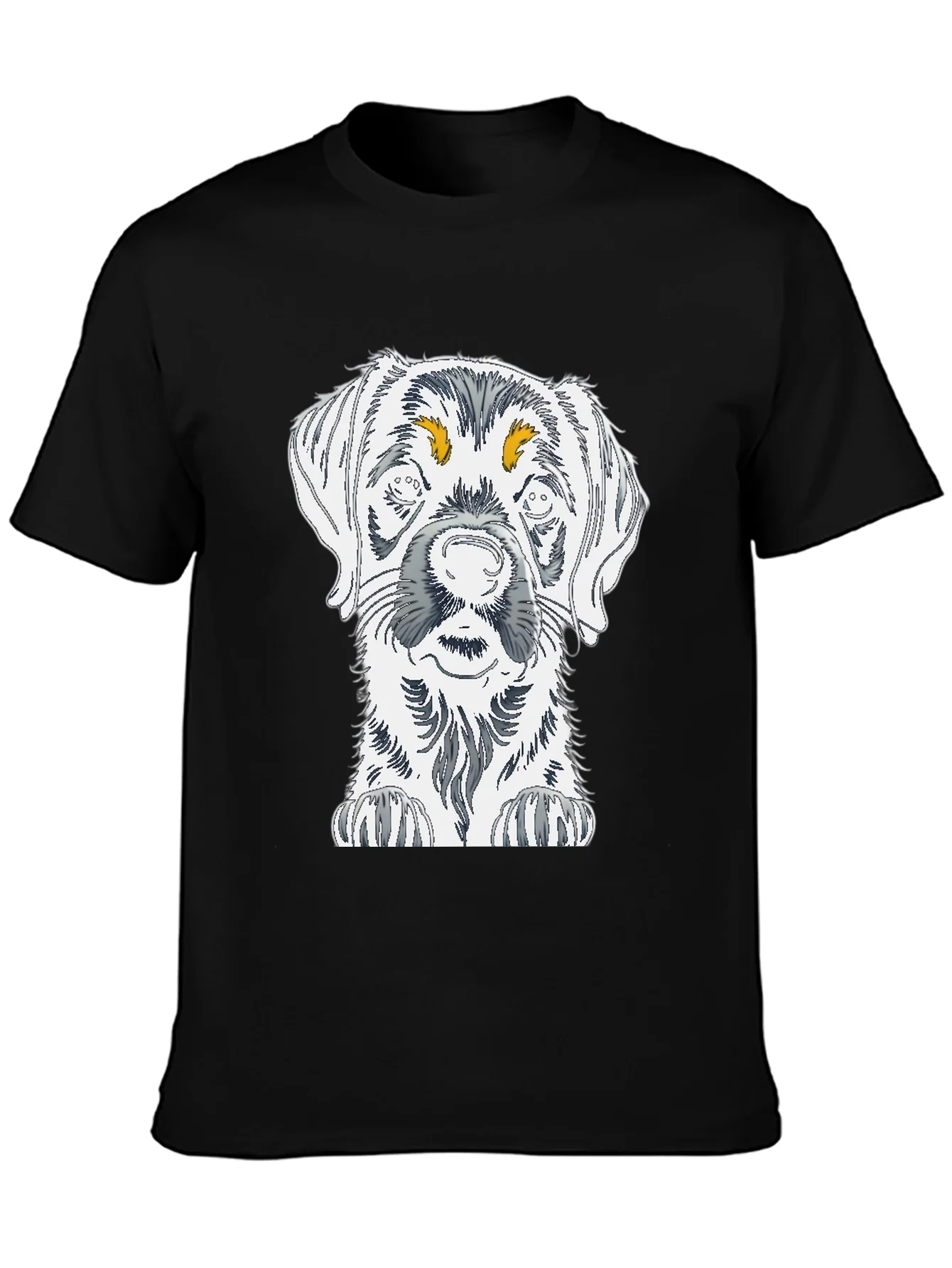 Dog Sketch Graphic Tee - Unisex Cotton T-Shirt