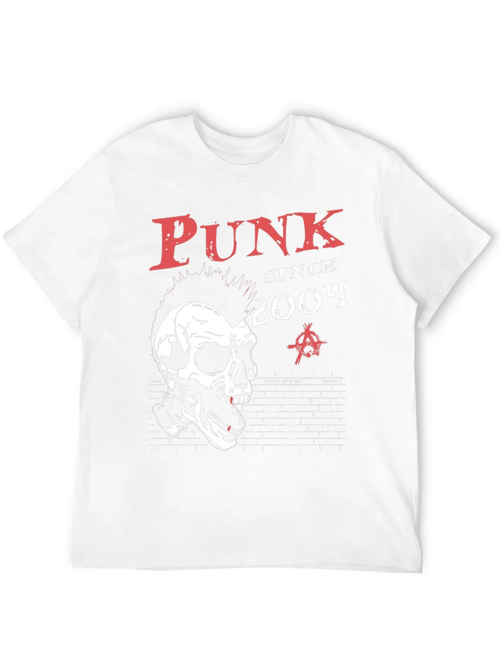 Punk Since 2004 Skull Graphic T-Shirt