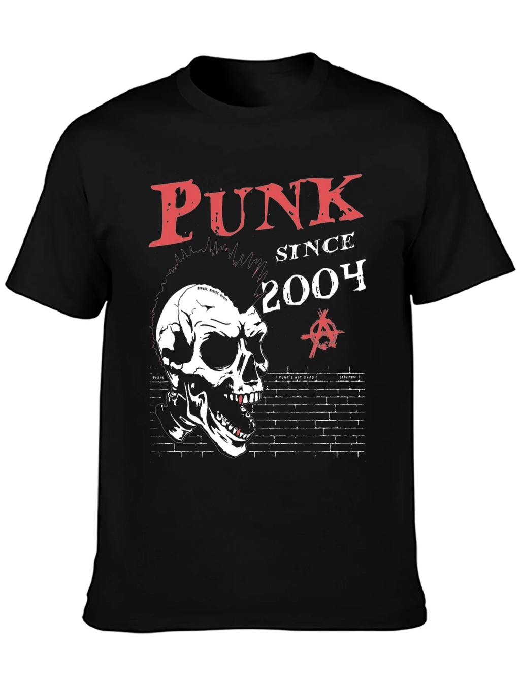 Punk Since 2004 Skull Graphic T-Shirt