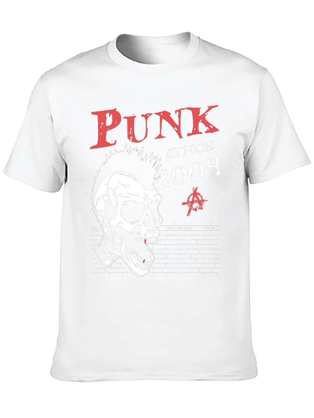 Punk Since 2004 Skull Graphic T-Shirt