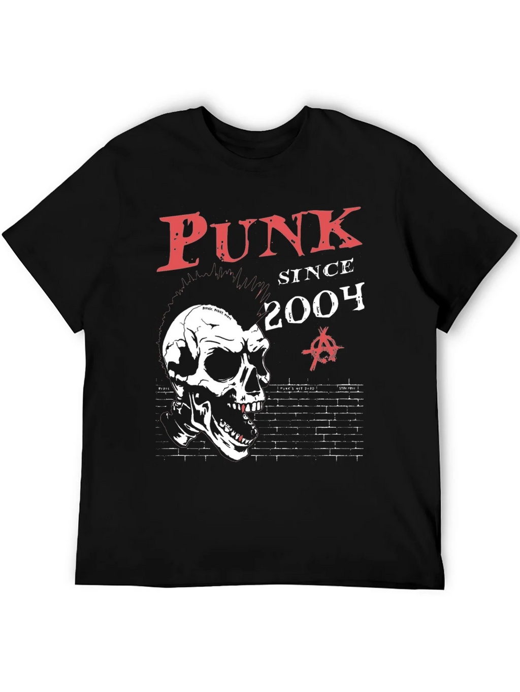 Punk Since 2004 Skull Graphic T-Shirt
