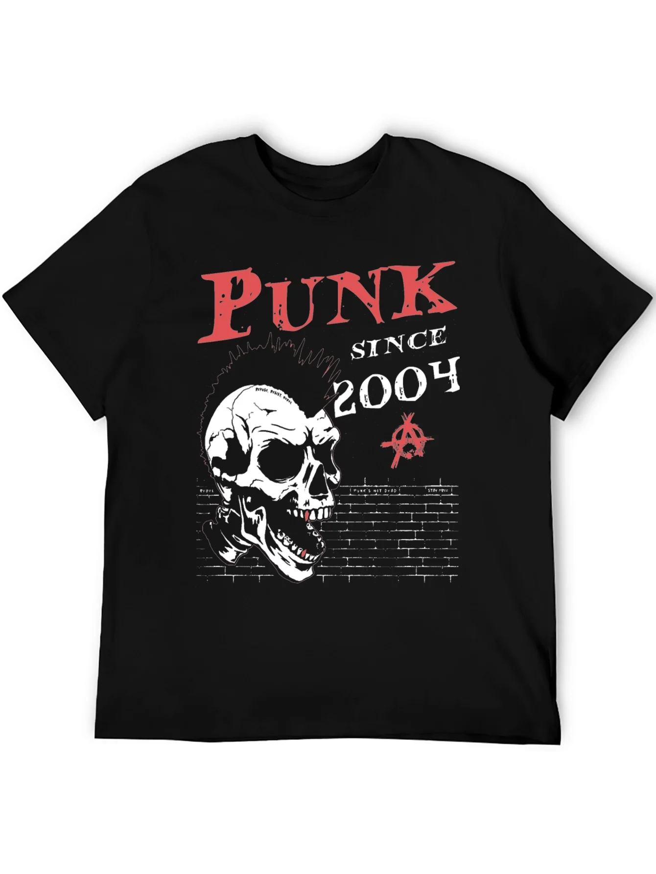 Punk Since 2004 Skull Graphic T-Shirt