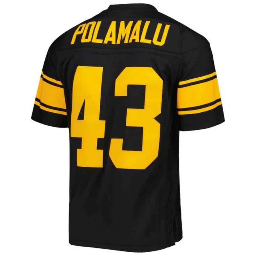 P.Steelers #43 Troy Polamalu Black Alternate 2008 Legacy Replica Football Jerseys