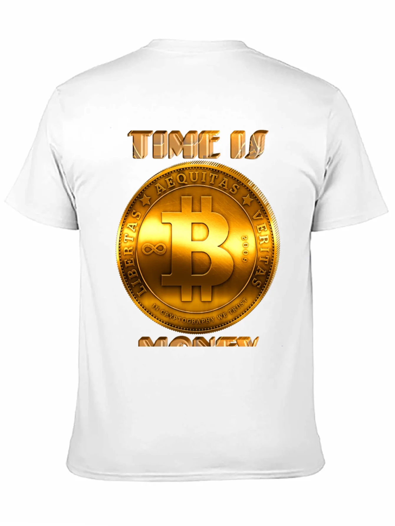 Bitcoin Time is Money T-Shirt - Crypto Currency Tee