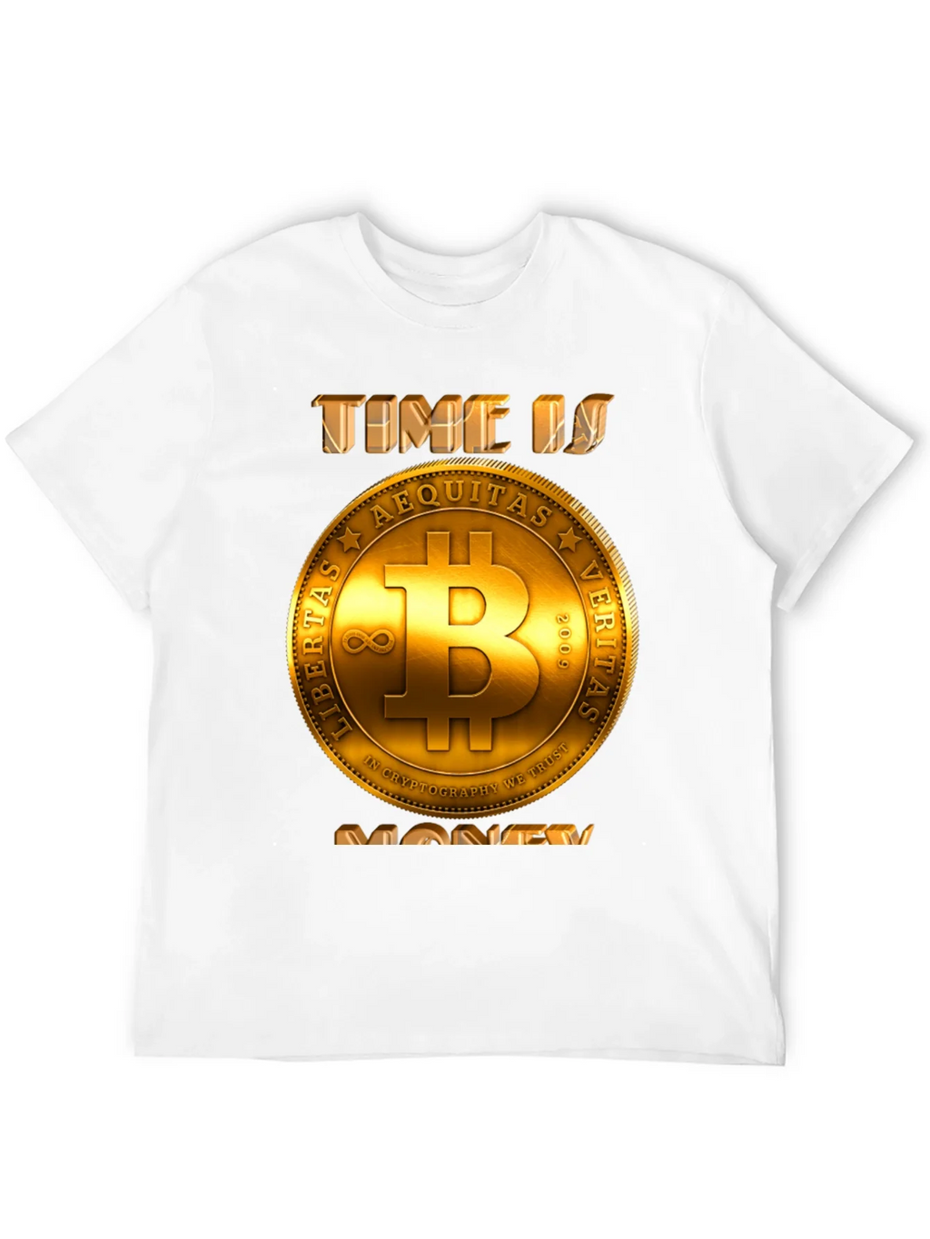 Bitcoin Time is Money T-Shirt - Crypto Currency Tee