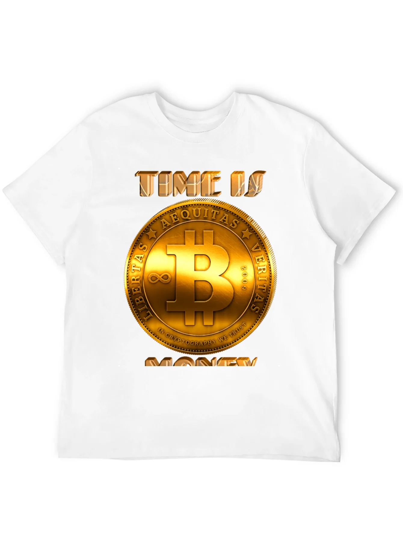 Bitcoin Time is Money T-Shirt - Crypto Currency Tee