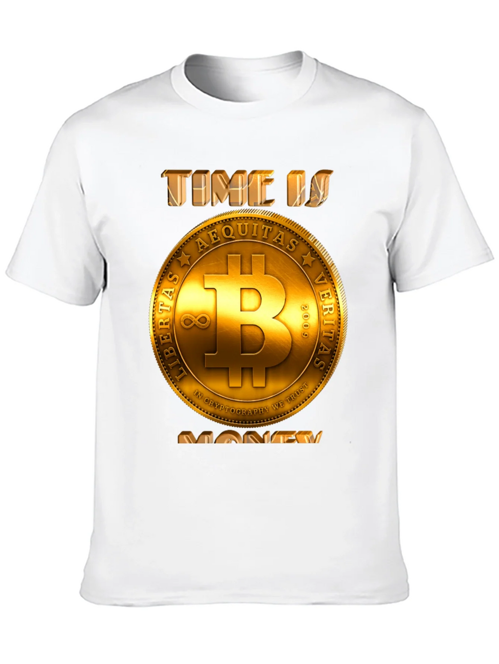 Bitcoin Time is Money T-Shirt - Crypto Currency Tee