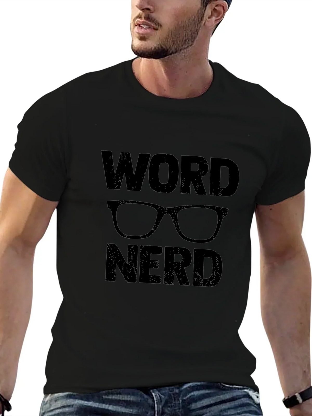 Word Nerd Graphic T-Shirt - Black