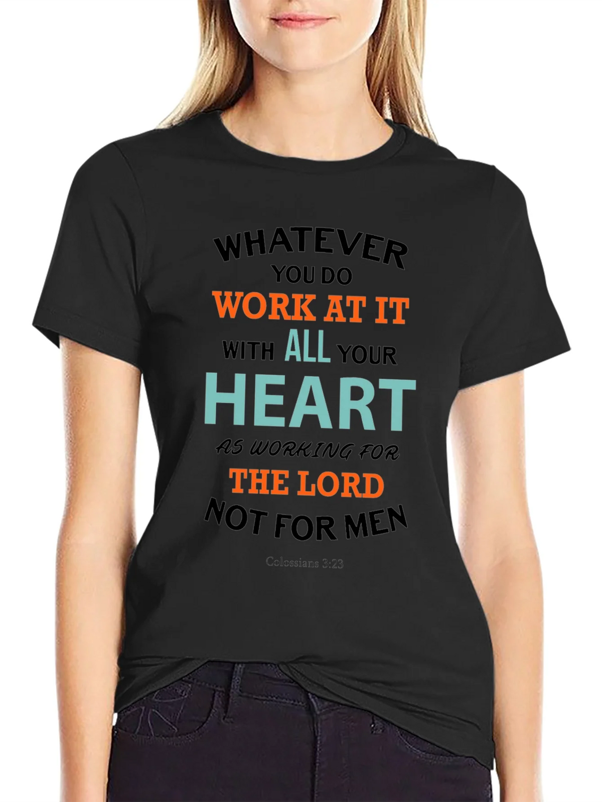 Motivational T-Shirt: Work At It With All Your Heart