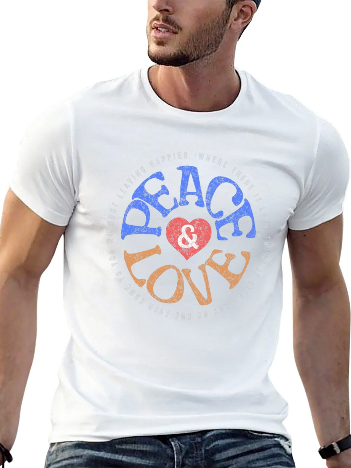 Peace Love Graphic T-Shirt