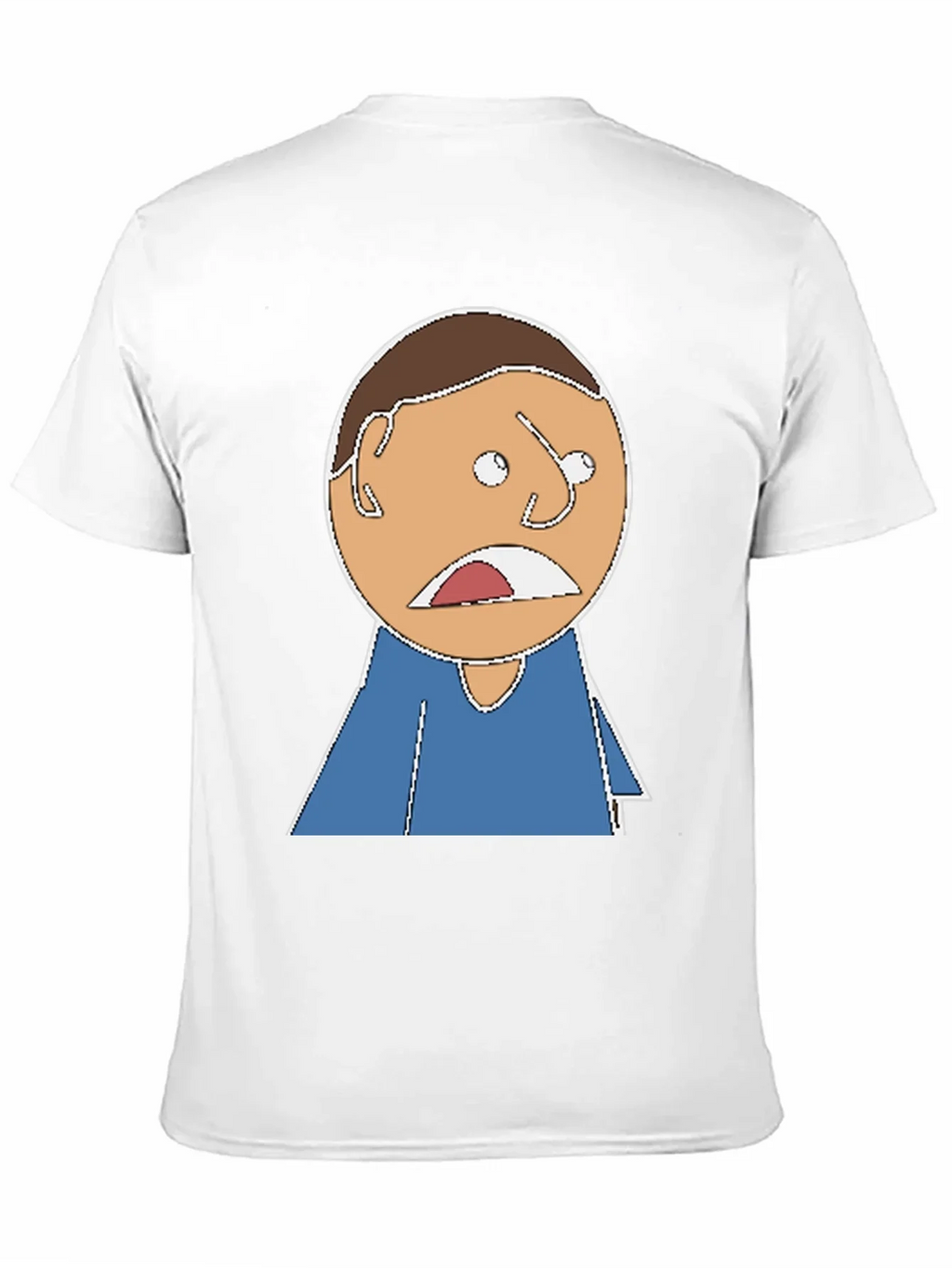 Cartoon Expression T-Shirt - Black Cotton Tee