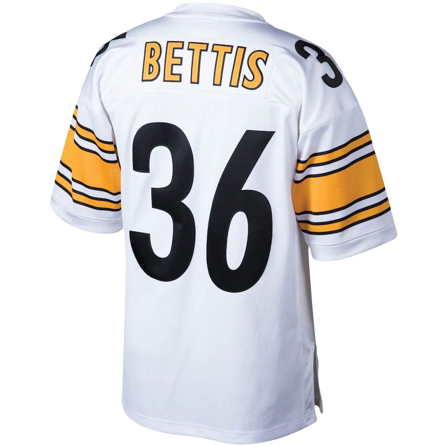 P.Steelers #36 Jerome Bettis White 2005 Authentic Throwback Retired Player Jersey Stitched American Football Jerseys