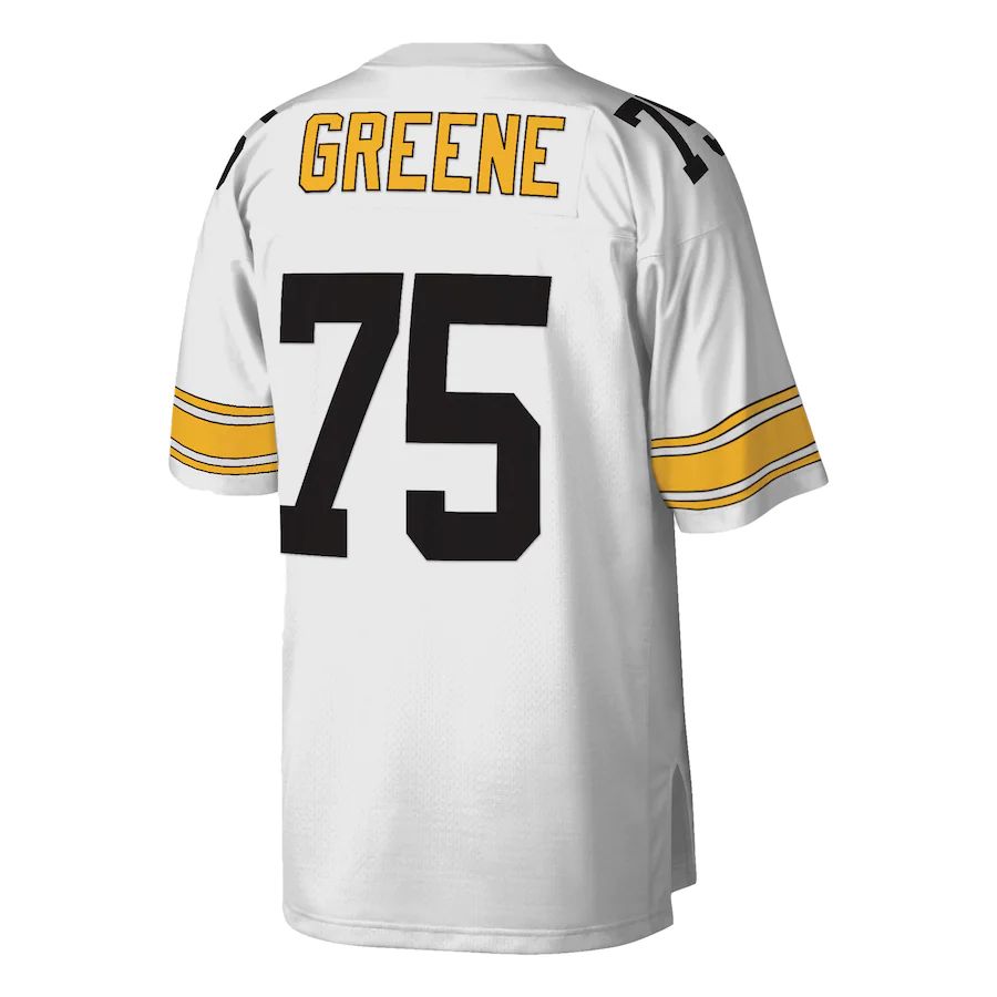 P.Steelers #75 Joe Greene White Legacy Replica Jersey Stitched American Football Jerseys