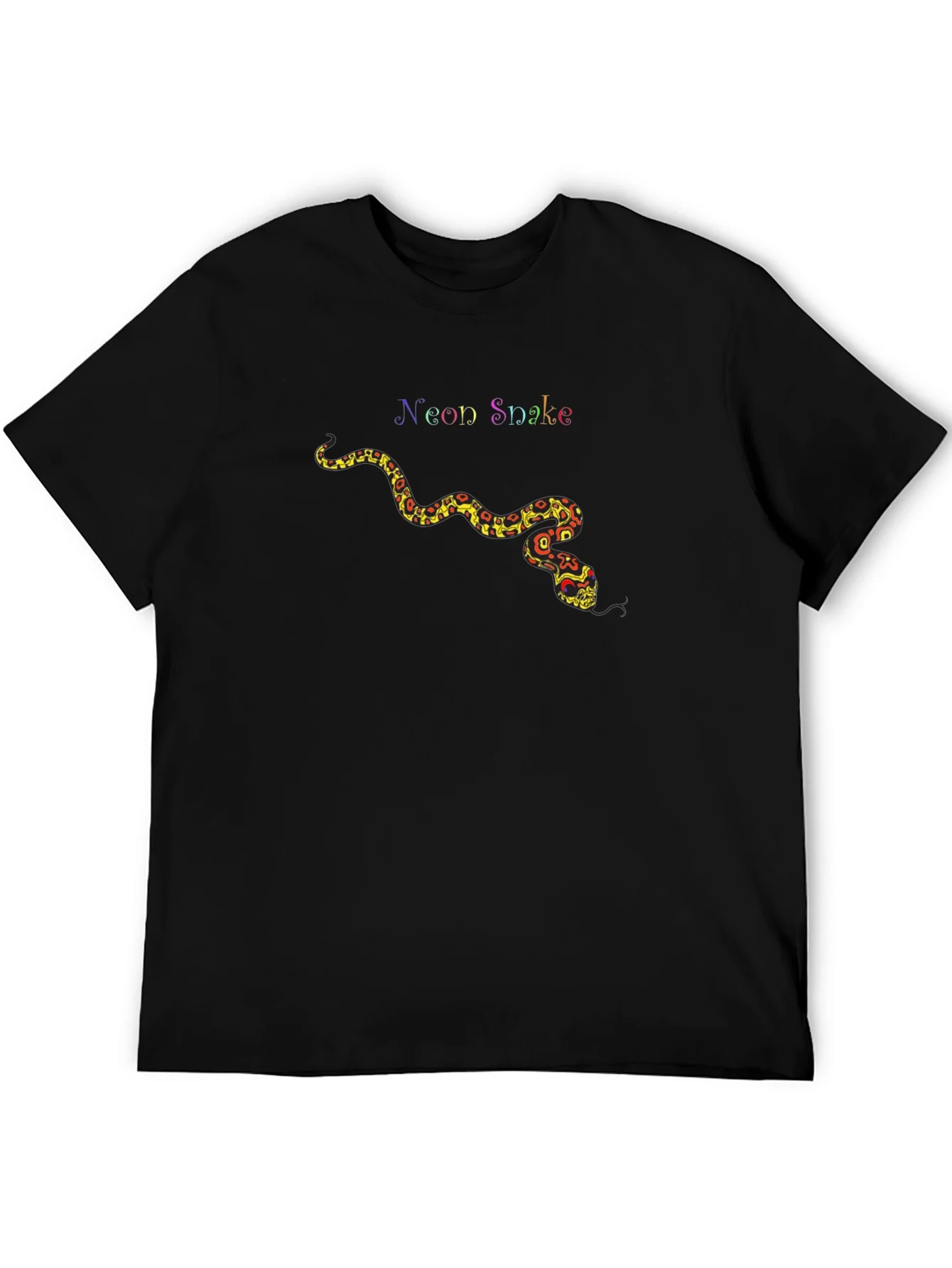 Neon Snake Graphic Tee - Unique Design