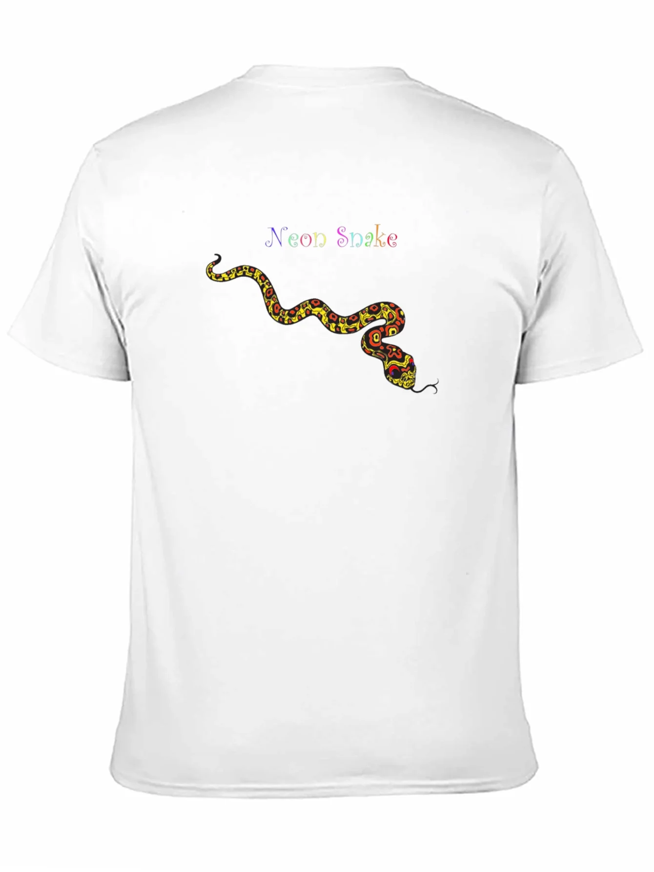 Neon Snake Graphic Tee - Unique Design