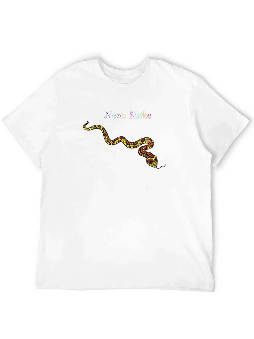 Neon Snake Graphic Tee - Unique Design