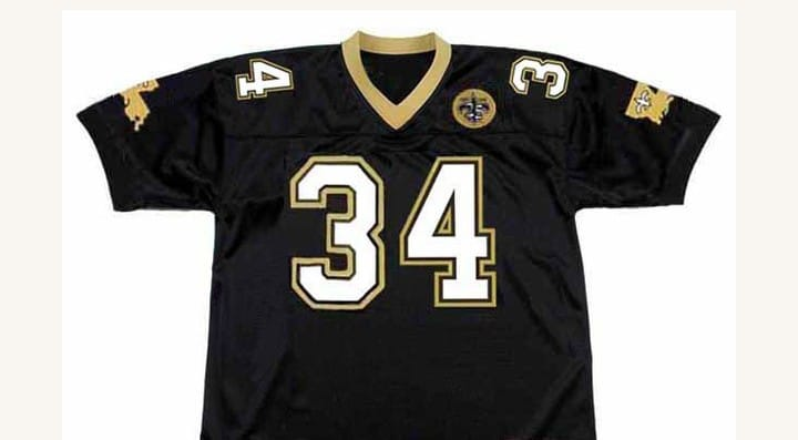 NO.Saints #34 Heyward Stitched American Football Jerseys