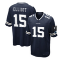 D.Cowboys #15 Ezekiel Elliott Vapor Limited Jersey - Navy Stitched American Football Jerseys