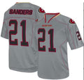 SF.49ers #21 Deion Sanders Gray Player Game Jersey Stitched American Football Jersey