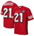 SF.49ers #21 Deion Sanders Scarlet 1994 Authentic American Football Jerseys