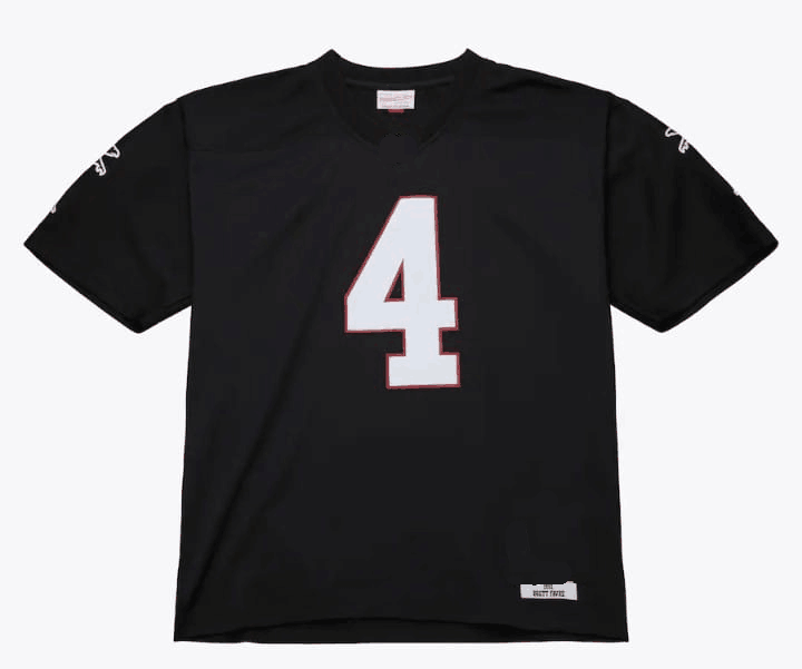 A.Falcons #4 Brett Favre Black 1991 Legacy Player Stitched American Football Jerseys