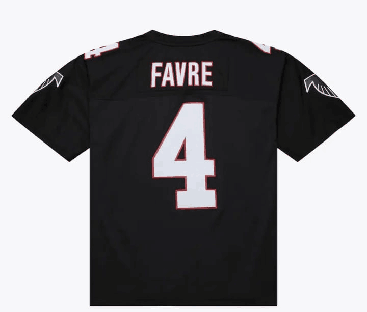 A.Falcons #4 Brett Favre Black 1991 Legacy Player Stitched American Football Jerseys