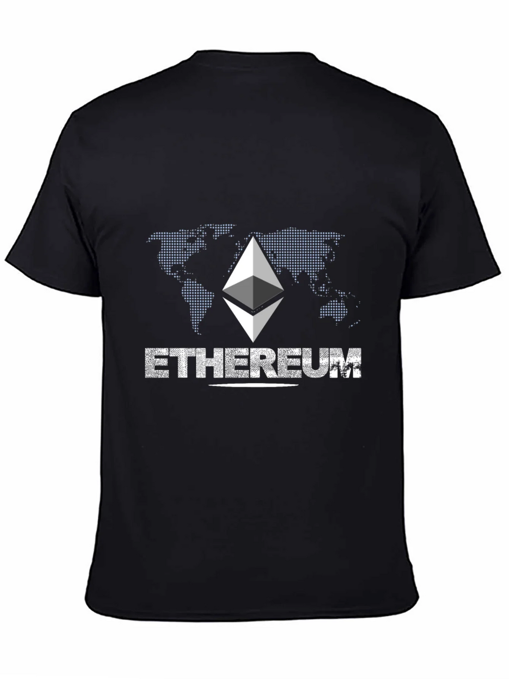 Ethereum Graphic Print Black T-Shirt