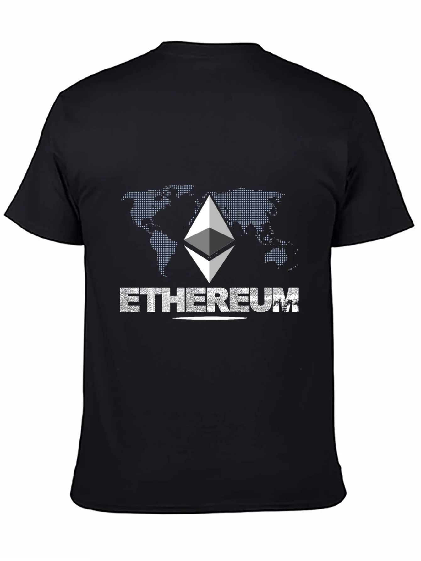 Ethereum Graphic Print Black T-Shirt
