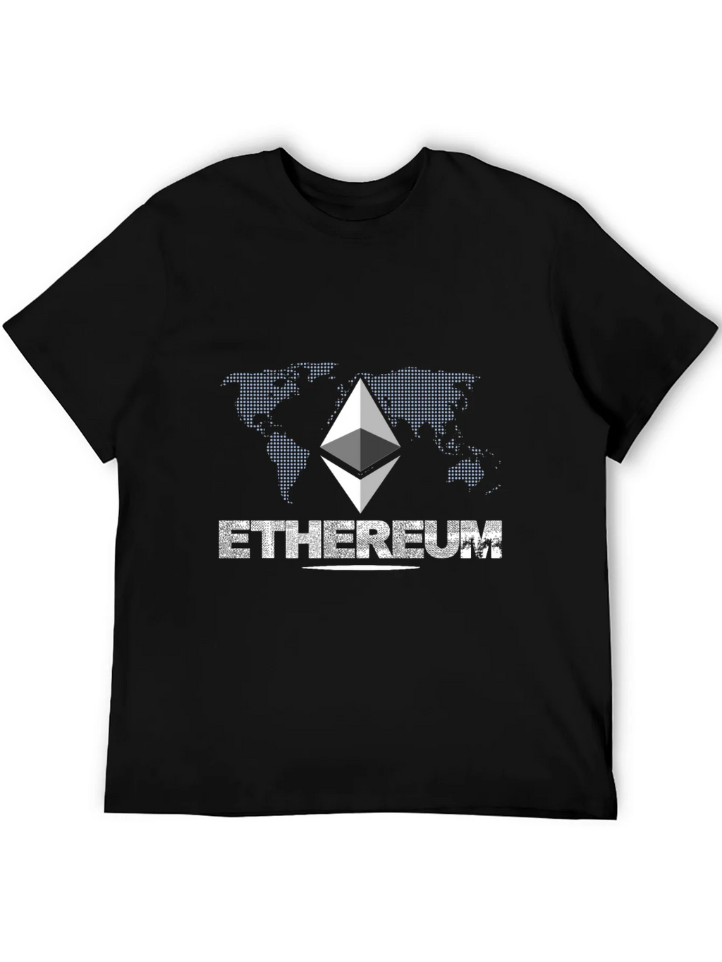 Ethereum Graphic Print Black T-Shirt