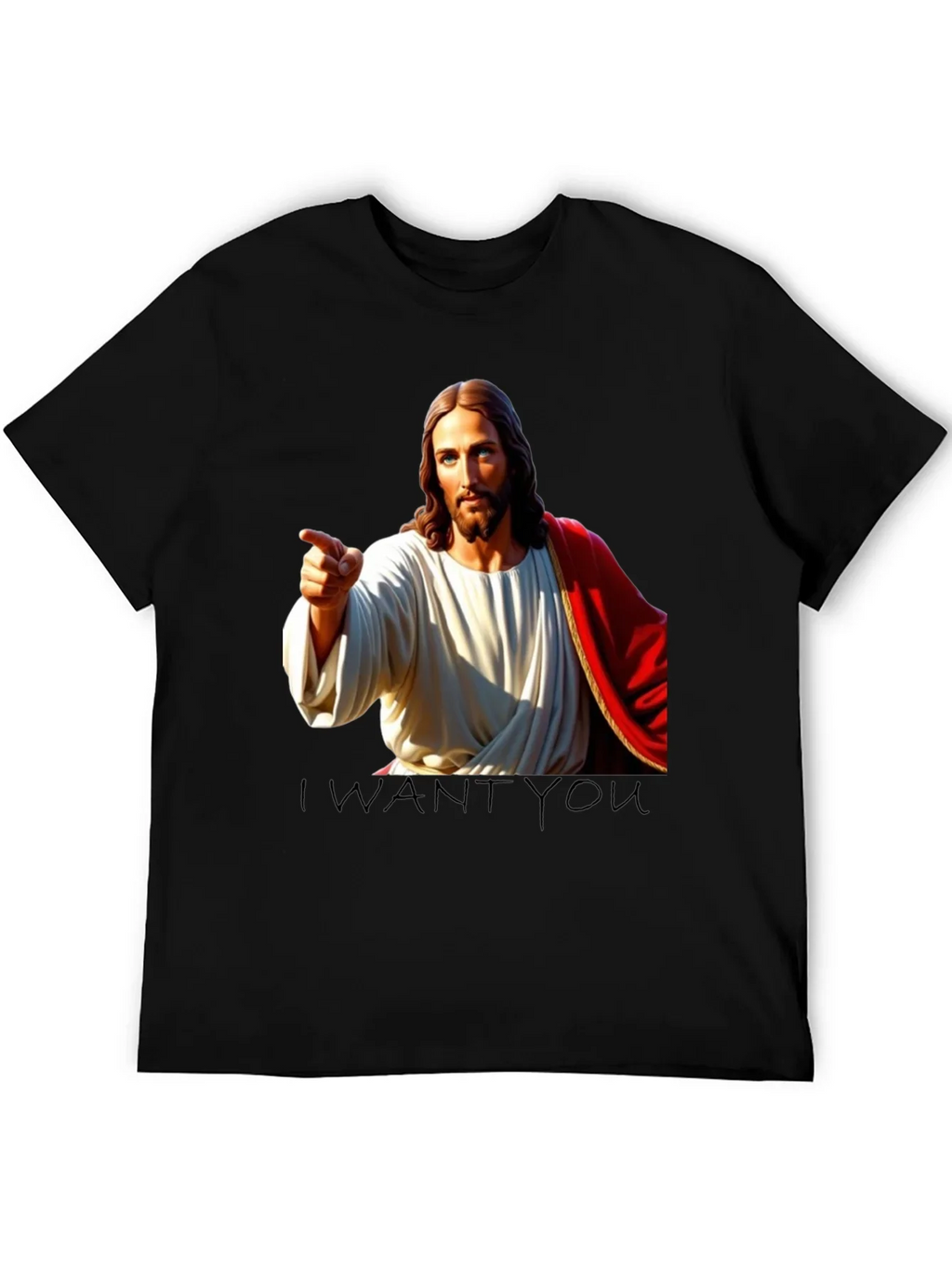 Jesus I Want You Black T-Shirt