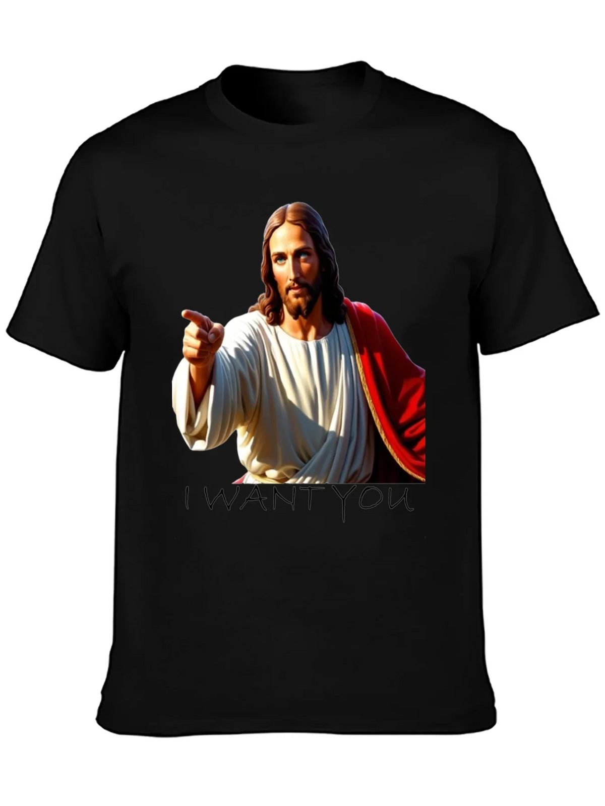Jesus I Want You Black T-Shirt