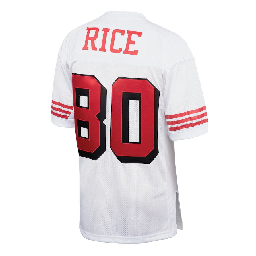SF. 49ers #80 Jerry Rice White 1994 Authentic Throwback Retired Player Jersey Stitched American Football Jersey