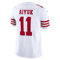 #11 Brandon Aiyuk Player SF.49ers White Vapor F.U.S.E. Limited Football Jerseys