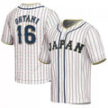 #16 SHOHEI OHTANI JAPAN BASEBALL 2023 WORLD BASEBALL CLASSIC JERSEY C WHITE Stitches Baseball Jerseys