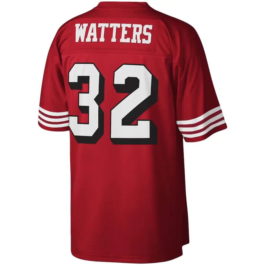 SF.49ers #32 Ricky Watters Scarlet Legacy Replica Jersey Stitched American Football Jerseys