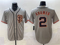 San Francisco Giants #2 Willy Adames Gray Cool Base Stitched Baseball Jersey