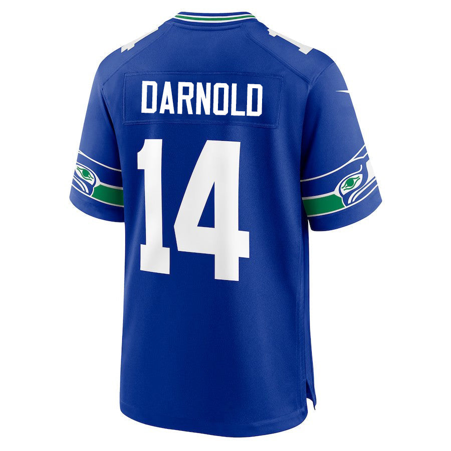 S.Seahawks #14 Sam Darnold Royal Game Stitched American Football Jerseys