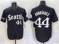 Seattle Mariners #44 Julio Rodrguez Black 'Deep Sea Gothic Edition' Vapor Premier Limited Stitched Baseball Jersey