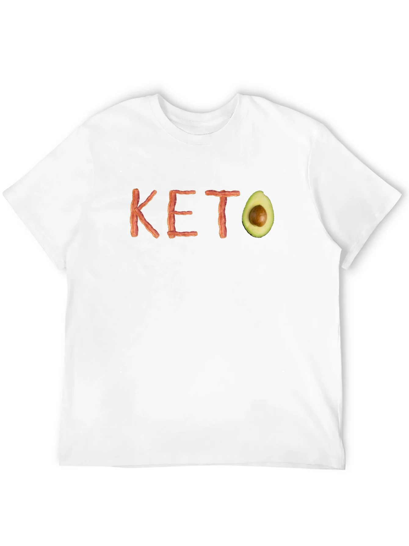 Keto Diet T-Shirt - Bacon and Avocado Design